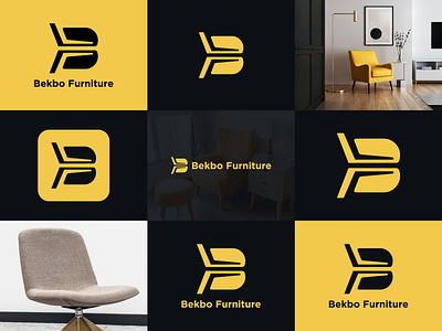 Modern B Letter Bekbo furniture logo design b b furniture b letter b letter logo b logo brand brand identity branding decoration logo design furniture furniture logo furniture logo design graphic design illustration logo logo design modern b logo modern furniture logo modern logo