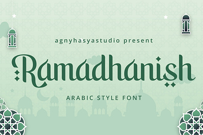 Ramadanish - Arabic Style Font advertising arab arabic banner brand branding calligraphy display eid font islam islamic kareem mubarak muslim poster ramadan style typeface typography