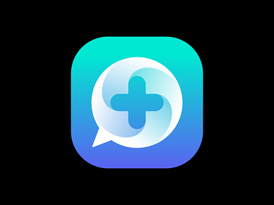 Medical Chat app icon app logo chatting chatting app clinic conversation cross chat doctor chat health chat healthcare hospital medical medical app medical chat medical cross speaking