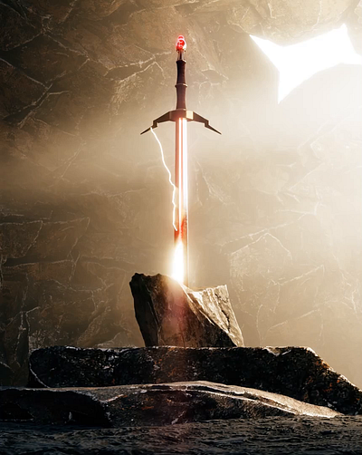 Holy Sword 3d adobe after effect animation blender graphic design motion graphics ui