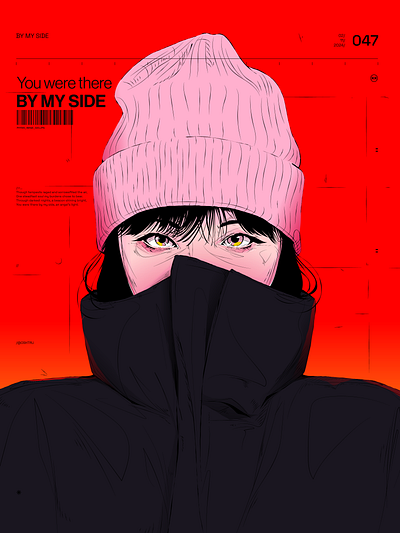By My Side girl illustration