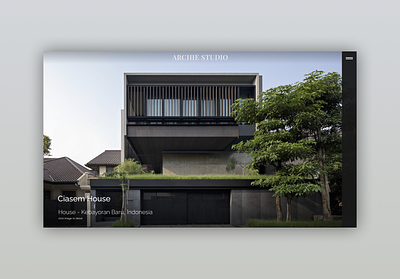 Architecture Portfolio Website - Archie Studio #005 architect architecture landing page portofolio design ui ux web web design website