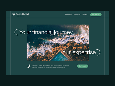 Parity Capital Website Concept animation branding capital finance interaction design minimal website