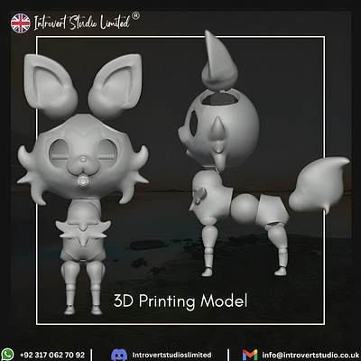 3D Printing Model 3d 3d print 3d printing animation bjd bjd toy bjd tpy branding graphic design logo motion graphics print printing sculpt sculpting sculpting model toy tpu ui vr