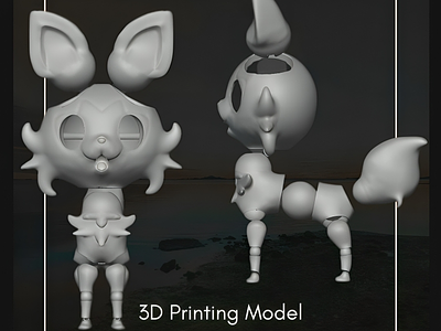 3D Printing Model 3d 3d print 3d printing animation bjd bjd toy bjd tpy branding graphic design logo motion graphics print printing sculpt sculpting sculpting model toy tpu ui vr