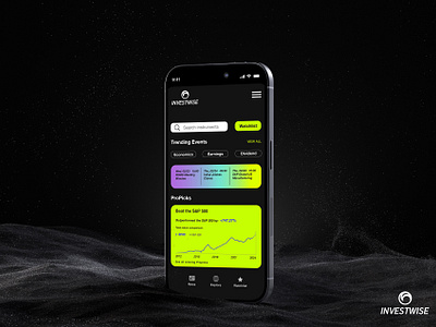 INVESTWISE* App Design UI - UX / Exploring Layout 3d app brand identity branding branding design design graphic design layout logo typography ui ux vector