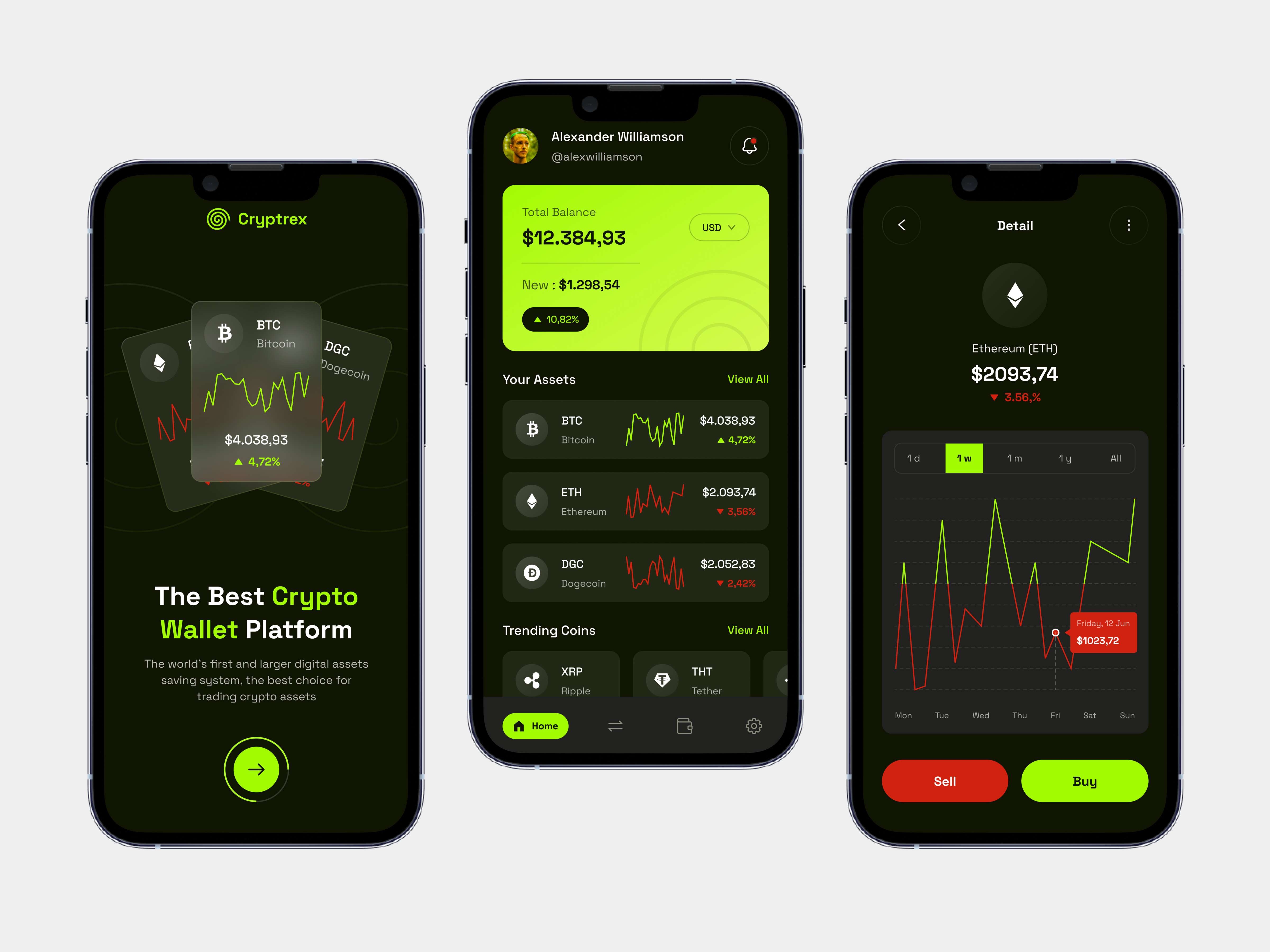 Example of Custom Mobile App (3 Screen Only)