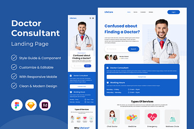 LifeCare - Doctor Consultant Landing Page V1 healthcare