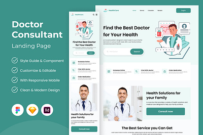 HealthCare - Doctor Consultant Landing Page V1 healthcare