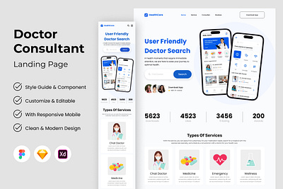 Care - Doctor Consultant Landing Page V2 healthcare