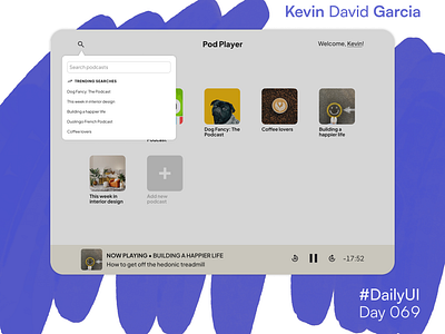 #DailyUI Day 69: Trending dailyui podcast search trending