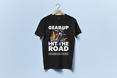 Gear up. Hit the road. apparel graphic design merch design poster design text tshirt design typography