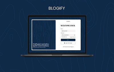 "Blogify" - a Blog website branding design figma ui uidesign uiux website
