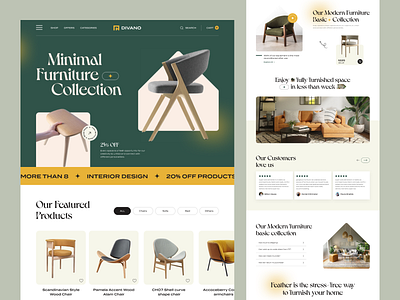Minimal Furniture Web Design