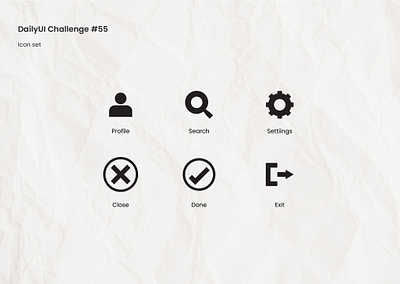 Daily UI #55 Icon set dailyui design icon illustrator ui ux