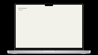Daily UI #58 Shopping cart app dailyui design figma shopping ui ux