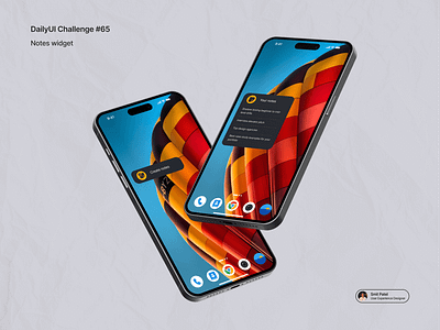 Daily UI #65 Notes widget app dailyui graphic design ui ux widget
