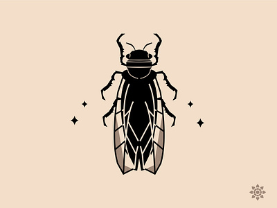 Giant cicada animal cicada cicadidae forest giant icon logo macro monster