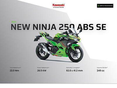 Landing Page Automotive automotive bw graphic design kawasaki landingpage modern ui