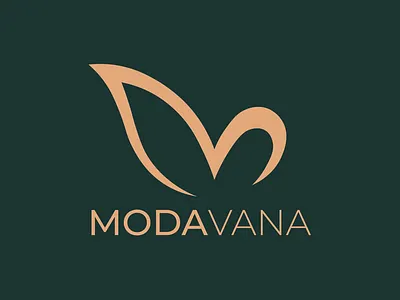 Fashion Brand Logo M + Butterfly Animation brand design branding brown butterfly dress fashion female font graphic design green kurti logo logo design logofolio m logo modavana nature outfit style women