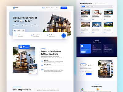 Real Estate Landing Page Design website design