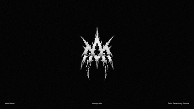 ANNOYS ME | metal emblem black metal art black metal logo black metal logo design branding calligraphy death metal logo design illustration logo ui