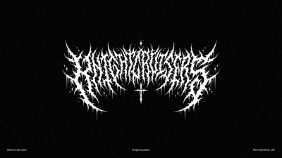 KNIGHTCRUISERS | metal logo black metal art black metal logo black metal logo design branding calligraphy death metal logo design illustration logo ui