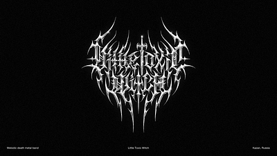 LITTLE TOXIC WITCH | metal logo black metal art black metal logo black metal logo design branding calligraphy death metal logo design illustration logo ui
