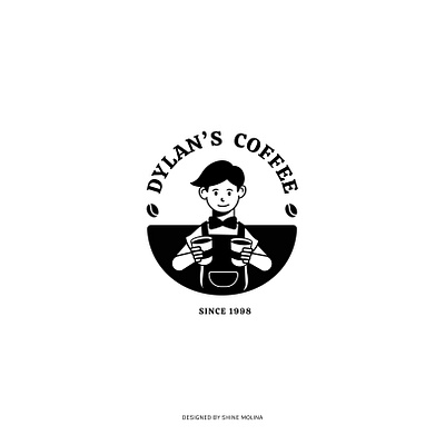 Dylan's Coffee Logo coffee coffee logo coffee shop coffee shop logo dailylogochallenge design graphic design illustrator logo