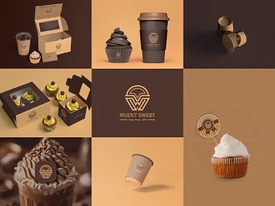 Coffee Shop Logo | Cup Cake Logo Design branding business logo cafe logo cafe shop cake logo coffee logo coffee shop cup cup cake custom logo drink food gradeint hotel iconic identity logo logo design modern restaurant
