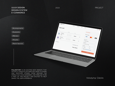 PolarStore | Aesthetic Elegance auto layouts button camera card cart components design design system e commerce element graphic design interface library polar shop styles ui ux web website