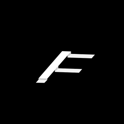 Logo "F" design graphic design isometry logo sign symbol