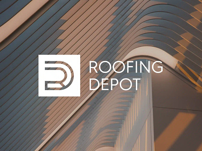 Roofing Depot I Branding branding color pallete graphic design logo logo design logo minimal minimal logo r logo rd logo rooftop logo typography website