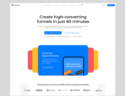 landing page to help you increase marketing and Clients app attractive branding design figma graphic design illustration landing landing page logo marketing sourcing typography ui ux vector