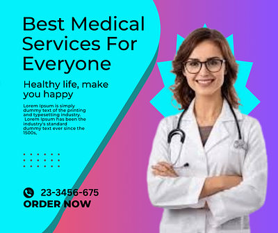 Medical services design graphic design ui web
