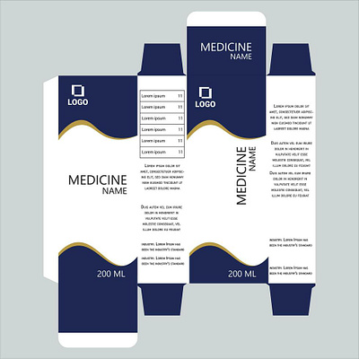 Medicine packet design adobe illustrator brand design packet design vector