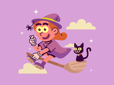 Happy Halloween 🧙‍♀️ character character design holloween illustration illustrator motion design motion graphics