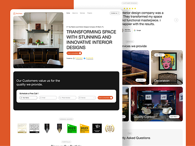 Archies - an interior design website company architecture branding design interior design ui user interface visual desig website