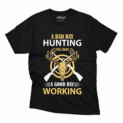 Hunting t-shirt designa branding graphic design hunting t shirt design illustration typography vector