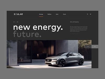 Soular / Cube One solar energy solar system ui ui design web webdesign webpage website