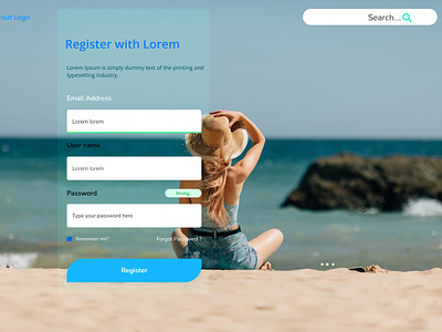 Log in & Sign up pages branding figma graphic design log inpage travel ui