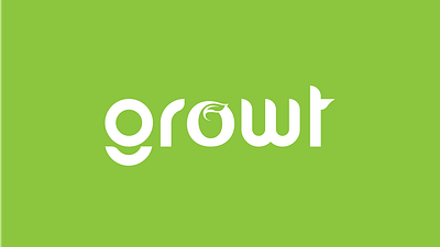 Growt Logo Design beauty logo branding design flatlogo illustration logo logodesiner minalistlogo typography