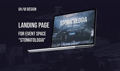 Landing Page / Event space Ux/Ui design about us cjm colors dark design dark site design design process event space gallery landing landing page site map style design typography ui ux research ux ui ux ui design web web design