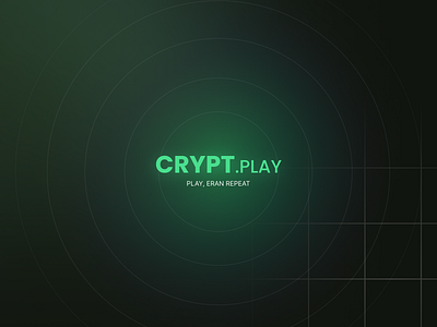 CRYPT.PLAY blockchain branding crypto design game graphic design illustration logo mobile mobile app p2e product ui ux web3