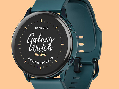 Samsung Galaxy Watch Design Mockup mobile mockup photoshop presentation psd smartwatch template