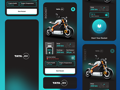 EV Bike Application Design app appdesign automotive bikeapp branding car carapp design designinspiration designofevbike electriccarapp evapp graphic design latestdesign modernui trendingdesign ui userexperience userinterface viraldesign