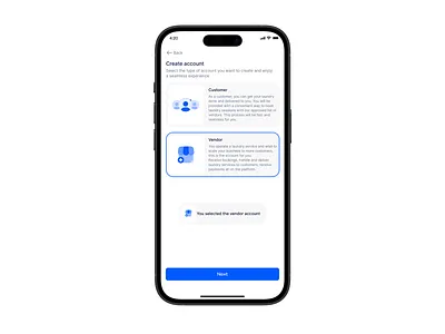 User type selection UI app branding design graphic design illustration logo product design typography ui ux vector