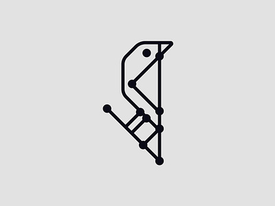 Technological bird bird brand branding design elegant illustration line linear logo logotype mark minimalism minimalistic modern sign tech technology