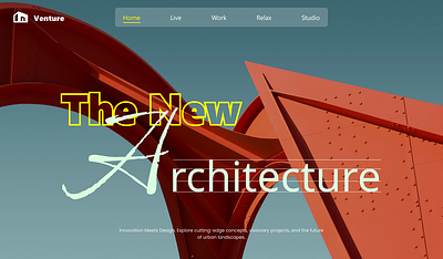 Hero Section for an Architecture website architect architecture hero hero page landing landing page ui deign website