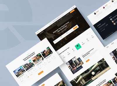 Real Estate Website Design - Homepage landing page landing page design real stated ui ui design uiux ux website design